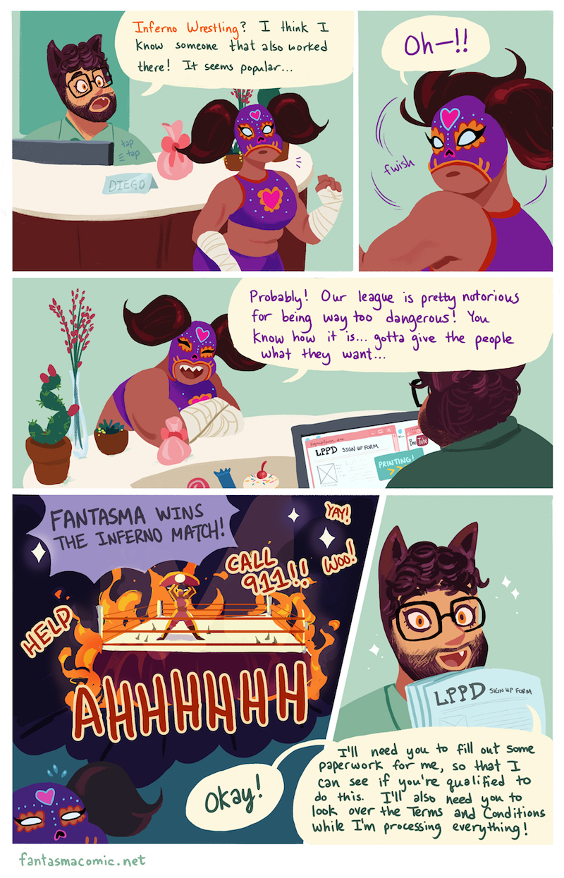 Illustration for article titled In Stephanie Barros' Fantasma, Death and Lucha Libre Are the Ultimate Superpowers